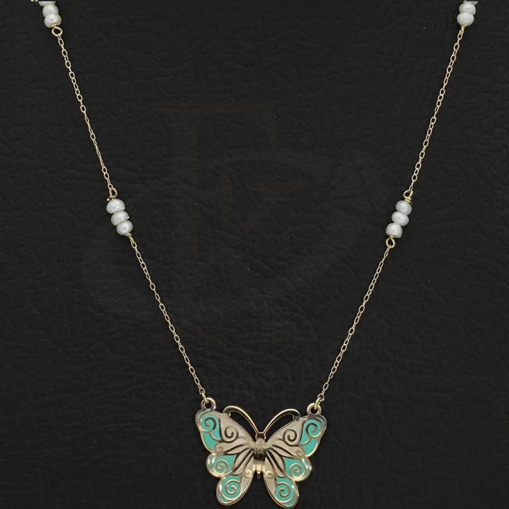 Gold Butterfly Necklace 18Kt - Fkjnkl18K2555 Necklaces