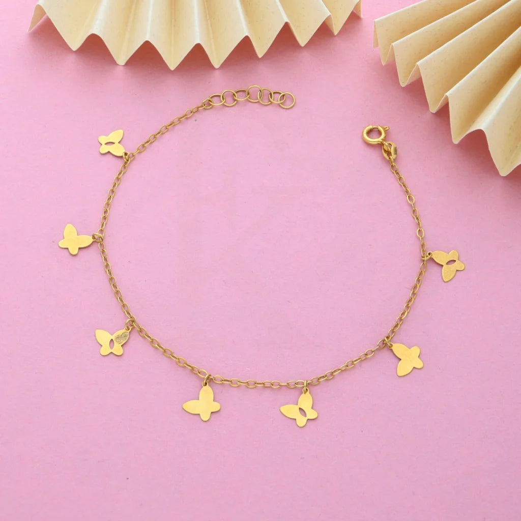 Gold Butterfly Shaped Bracelet 18Kt - Fkjbrl18K7798 Bracelets