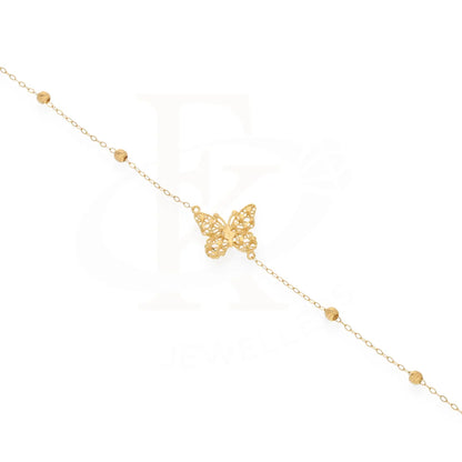 Gold Butterfly Shaped Bracelet 21Kt - Fkjbrl21Km7960 Bracelets