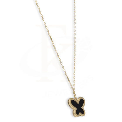 Gold Butterfly Shaped Necklace 18Kt - Fkjnkl18Km5362 Necklaces