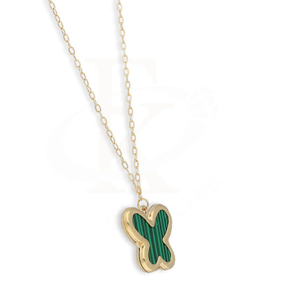 Gold Butterfly Shaped Necklace 18Kt - Fkjnkl18Km5369 Necklaces