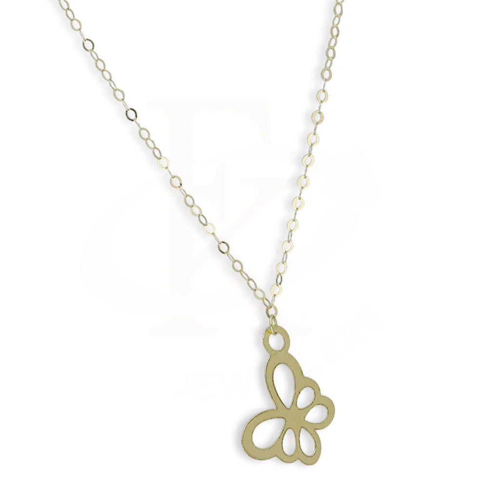 Gold Butterfly Shaped Necklace 18Kt - Fkjnkl18Km5285 Necklaces