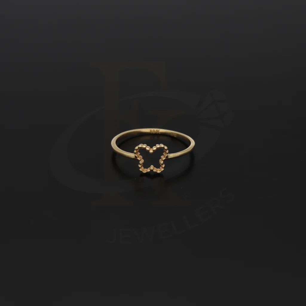 Gold Butterfly Shaped Ring 18Kt - Fkjrn18K7340 Rings