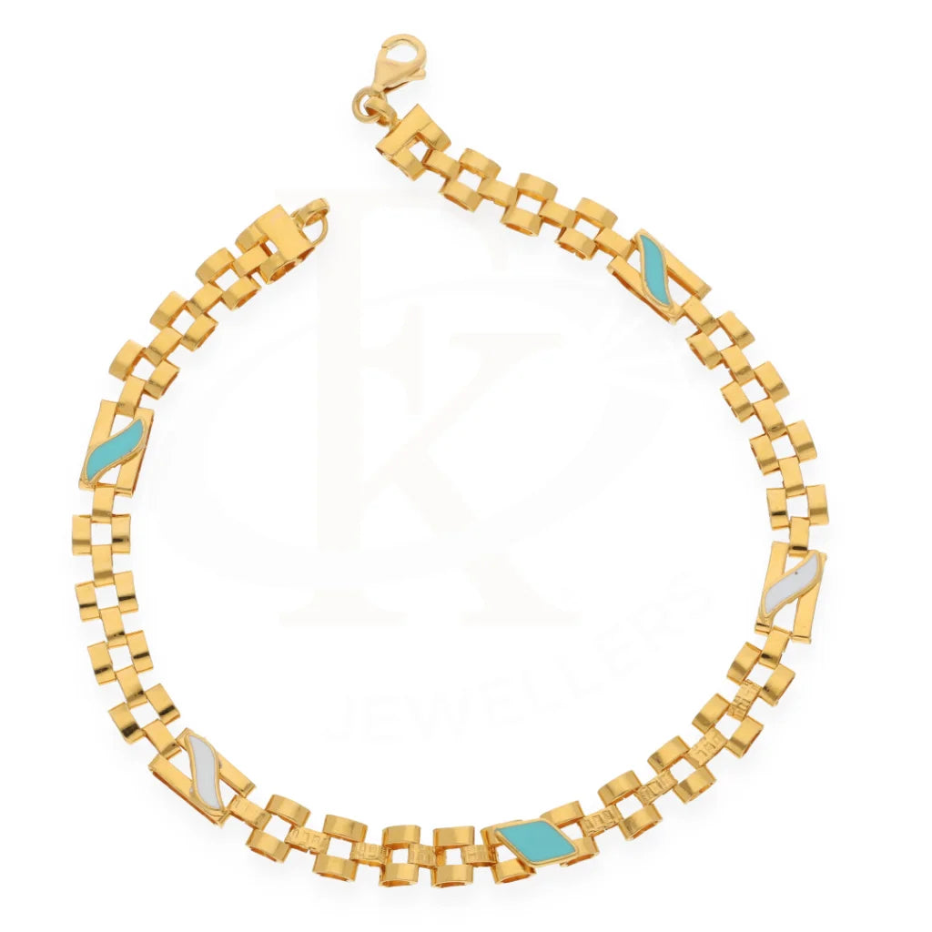 Gold Classic Bracelet 21Kt - Fkjbrl21Km8158 Bracelets