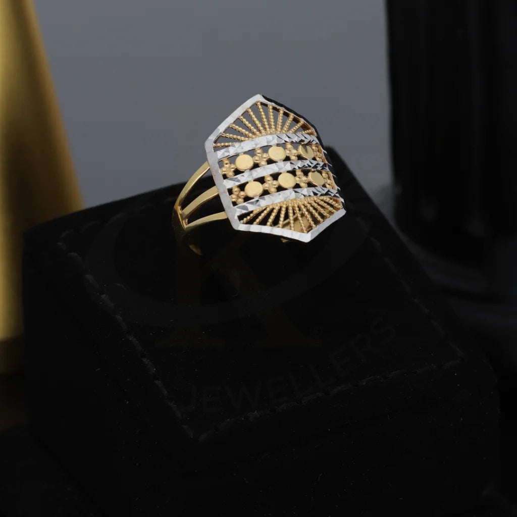 Classic Dual Tone Gold Ring 18Kt - Fkjrn18K7882 Rings