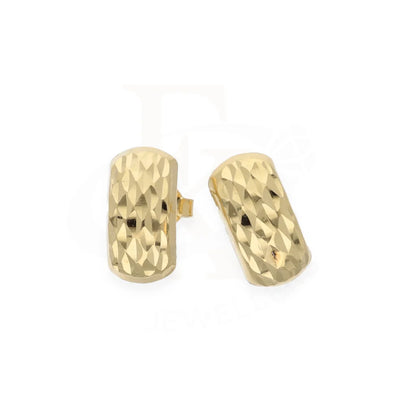 Gold Classic Shaped Earrings 18Kt - Fkjern18K8305