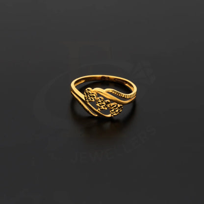 Gold Classic Triple Heart Ring 21Kt - Fkjern18Km8409 Rings