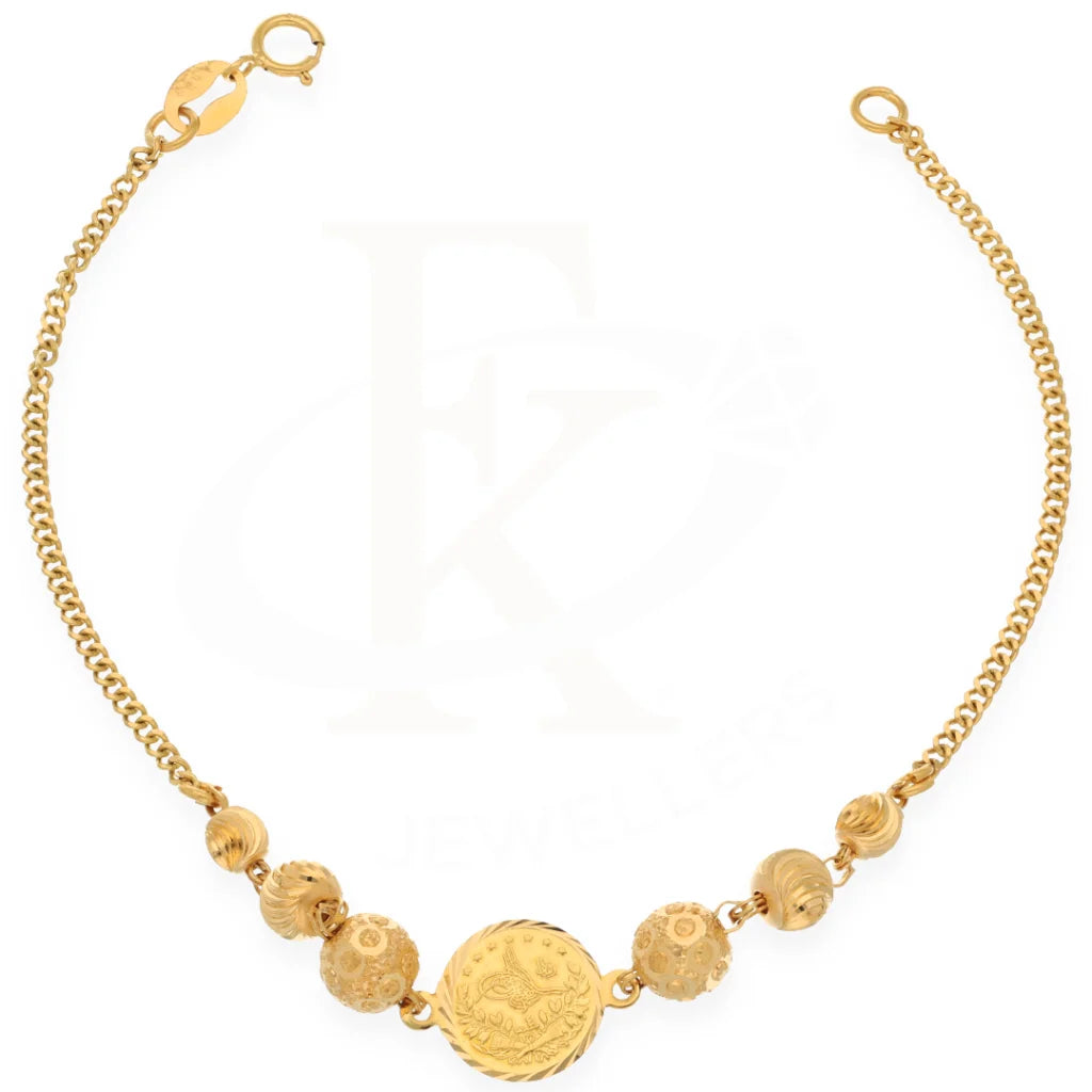 Gold Classy Bracelet 21Kt - Fkjbrl21K7501 Bracelets