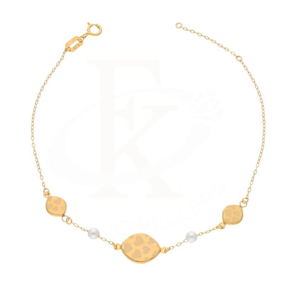 Gold Classy Heart In Oval Bracelet 21Kt - Fkjbrl21Km8467 Bracelets