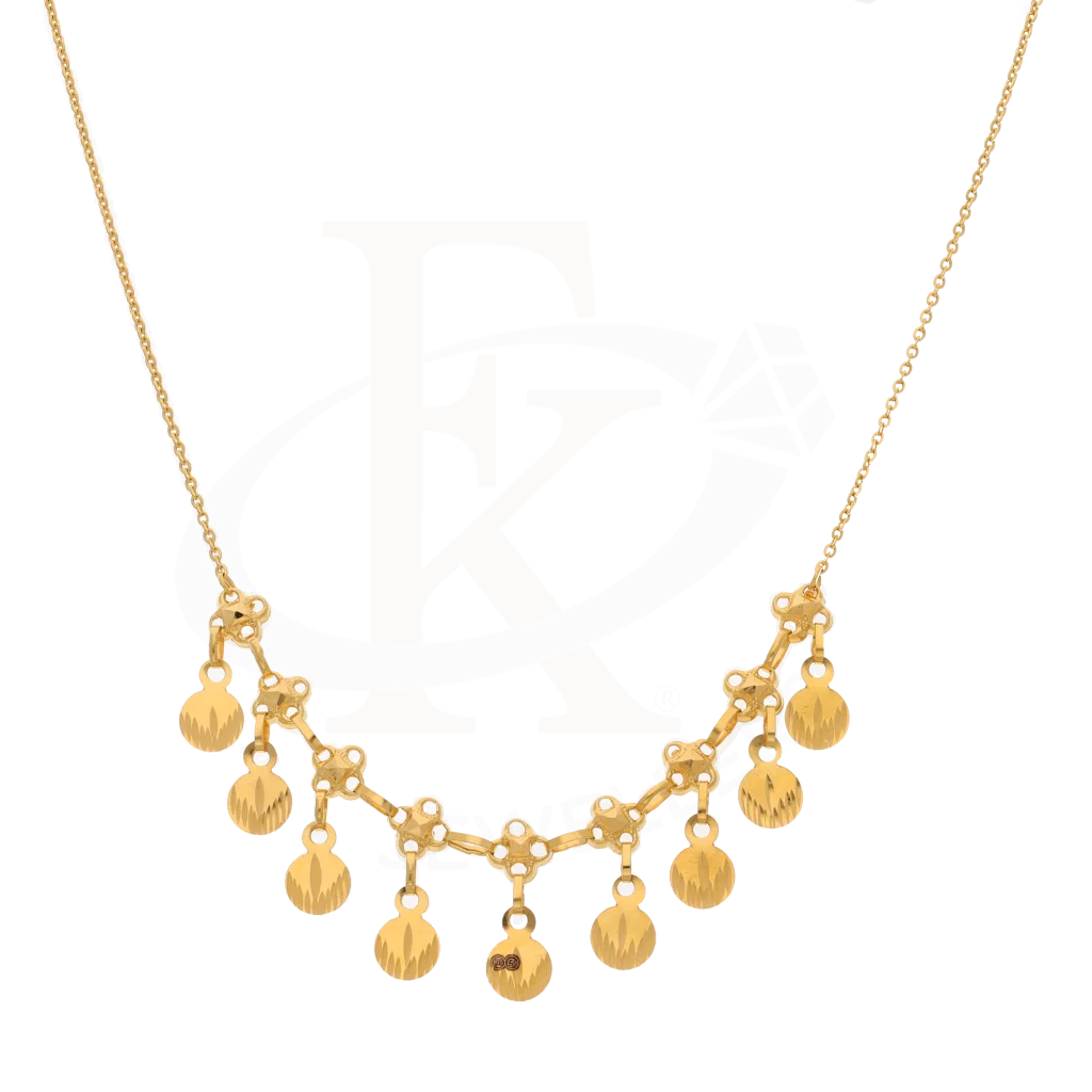 Classy Gold Necklace 21Kt - Fkjnkl21K7742 Necklaces