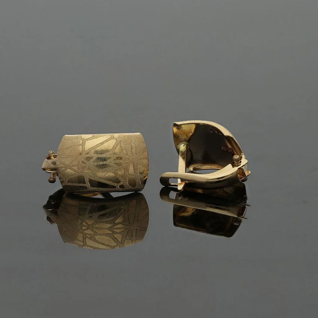 Gold Clip Earrings 18Kt - Fkjern18K1807