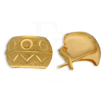 Gold Clip Earrings 22Kt - Fkjern22K3122