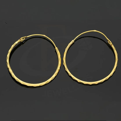 Gold Clip On Hoop Earrings 18Kt - Fkjern18K2463