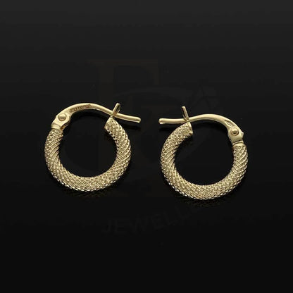 Gold Clip On Hoop Earrings 18Kt - Fkjern18K3040