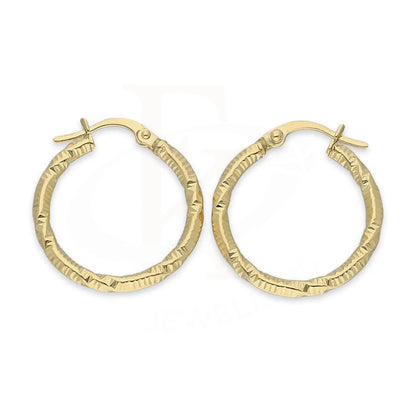 Gold Hoop Earrings 18Kt - Fkjern18K5189