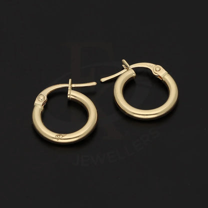 Gold Clip On Hoop Earrings 18Kt - Fkjern18K5524