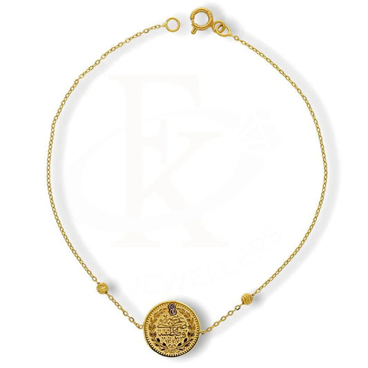 Gold Coin Bracelet 21Kt - Fkjbrl21K2243 Bracelets