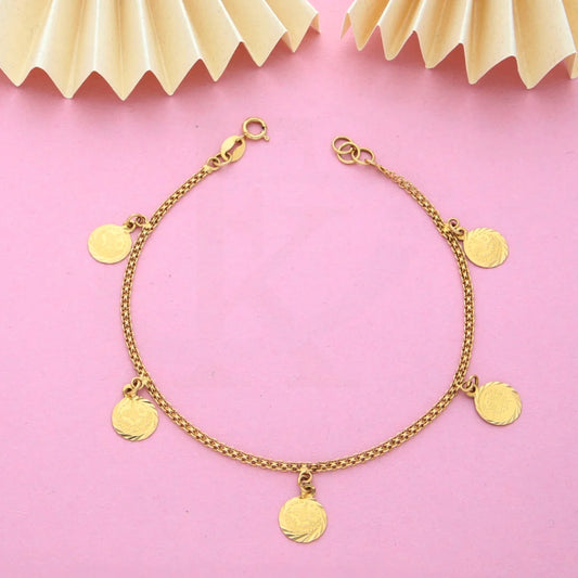 Gold Coin Shaped Bracelet 18Kt - Fkjbrl18K7803 Bracelets