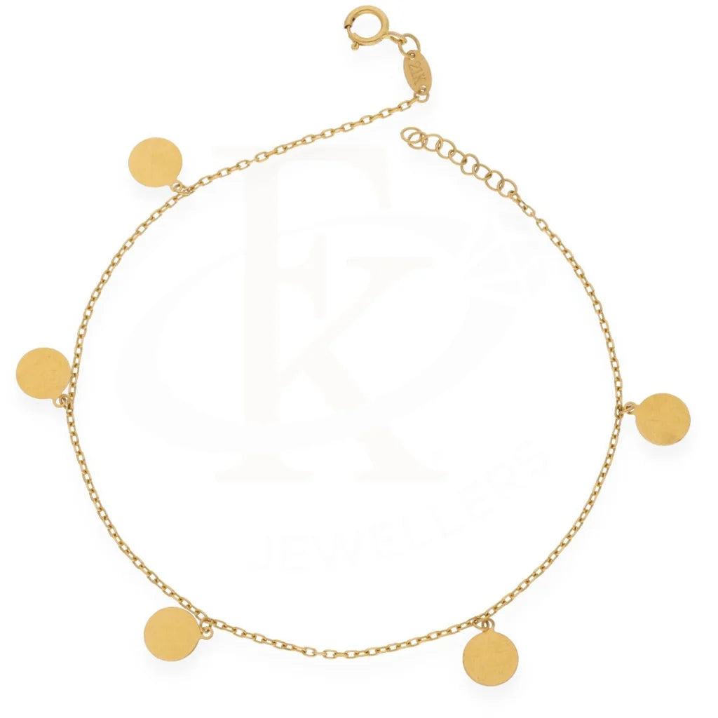 Gold Coin Shaped Bracelet 18Kt - Fkjbrl18K7804 Bracelets