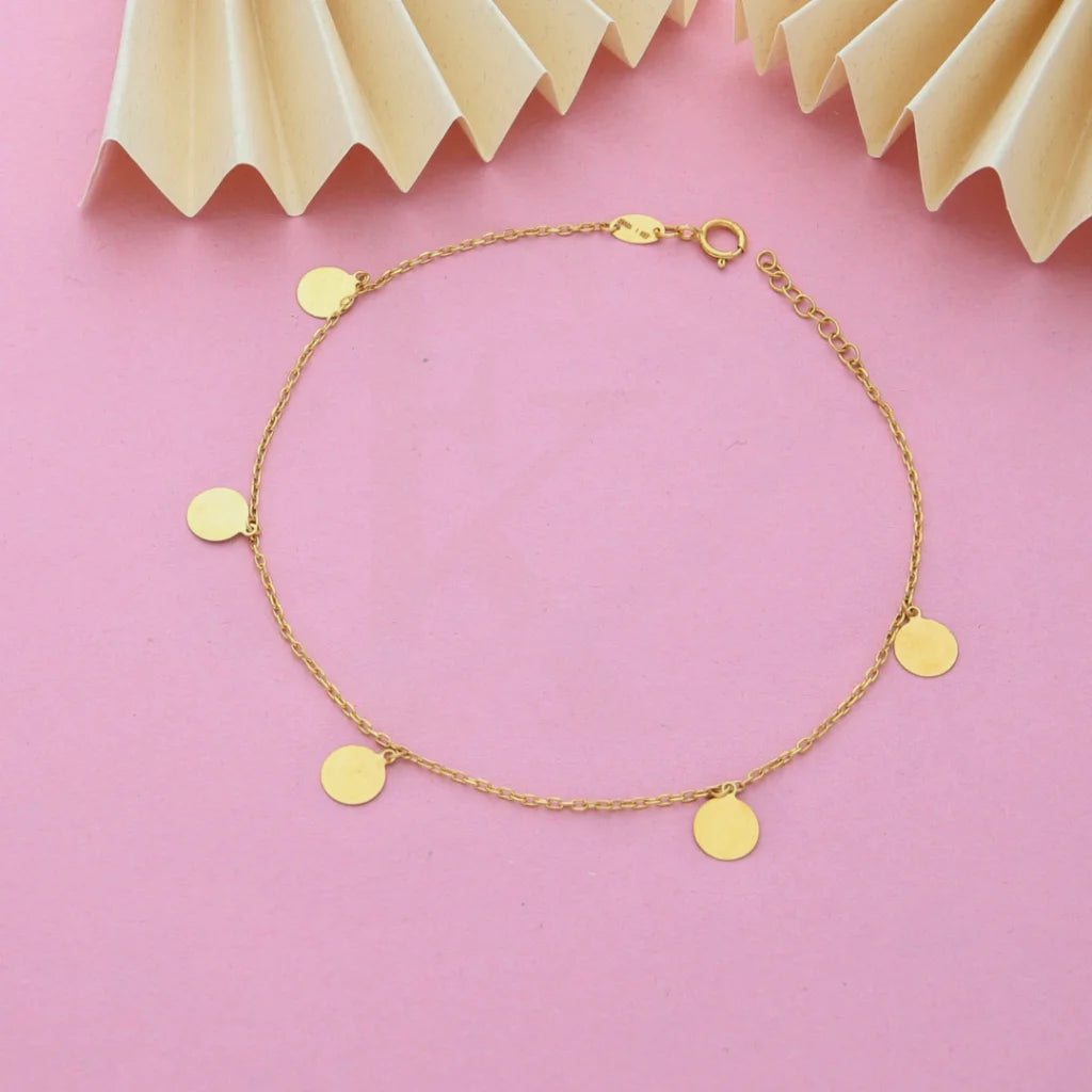 Gold Coin Shaped Bracelet 21Kt - Fkjbrl21K7804 Bracelets