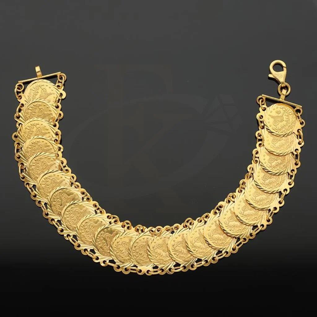 Gold Coins Bracelet 21Kt - Fkjbrl21K2495 Bracelets