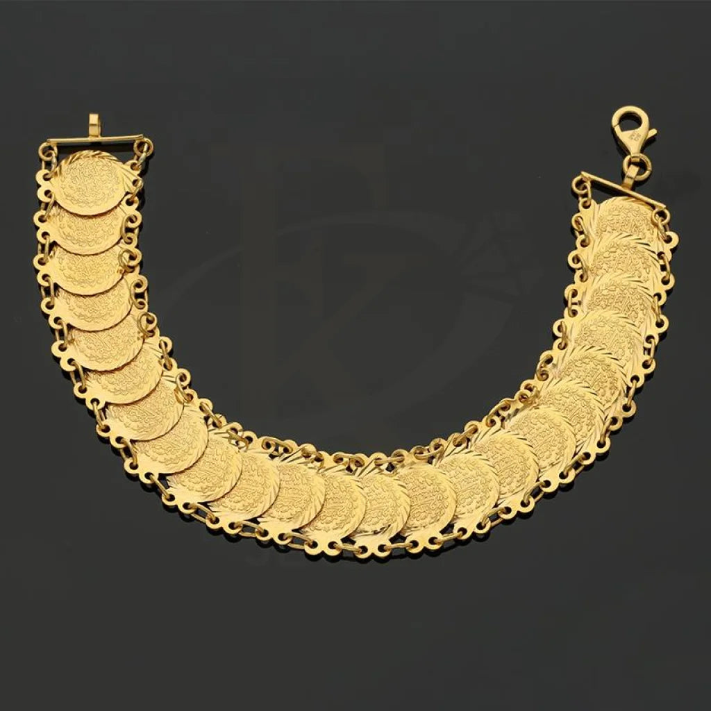 Gold Coins Bracelet 21Kt - Fkjbrl21K2495 Bracelets