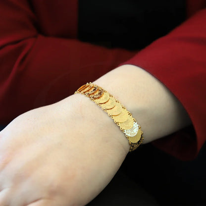 Gold Coins Bracelet 21Kt - Fkjbrl21Km8161 Bracelets