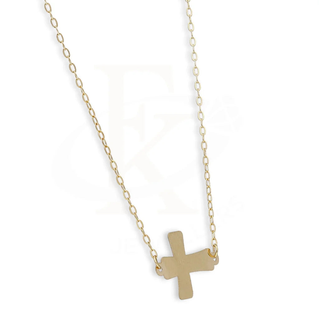 Gold Cross Necklace 18Kt - Fkjnkl18Km5367 Necklaces