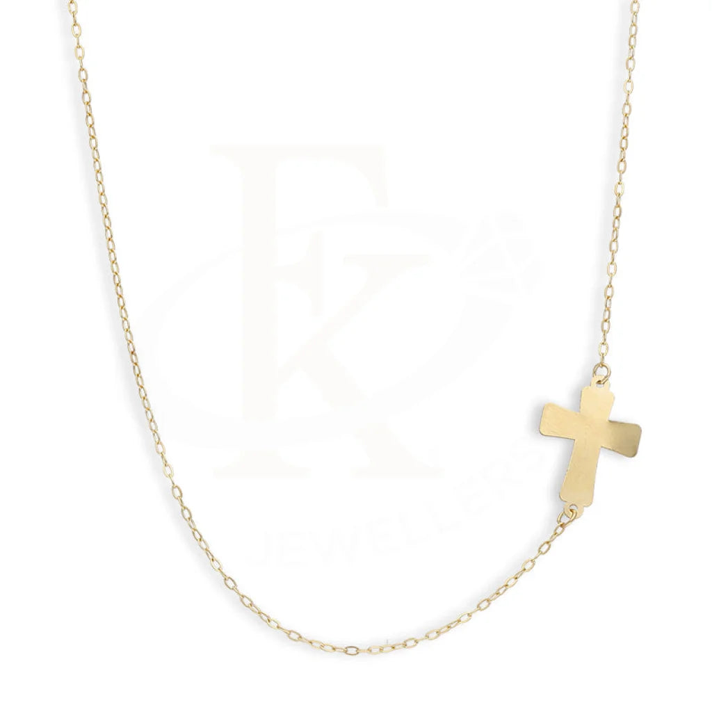 Gold Cross Necklace 18Kt - Fkjnkl18Km5367 Necklaces