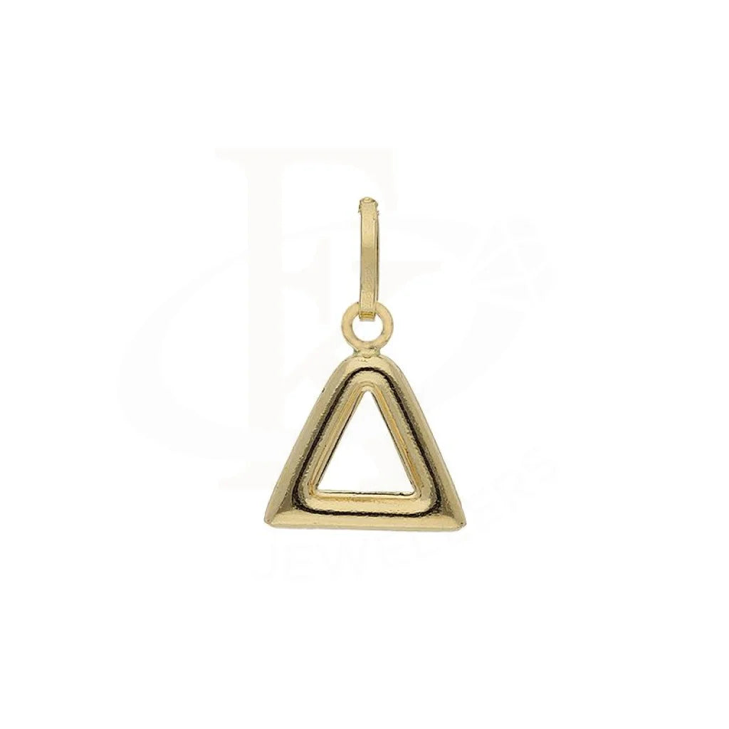 Gold Cubic Triangle Shaped Pendant 18Kt - Fkjpnd18K2256 Pendants