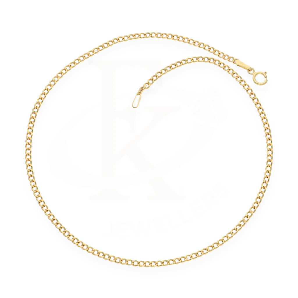 Gold Curb Anklet 18Kt - Fkjankl18K7863 Anklets