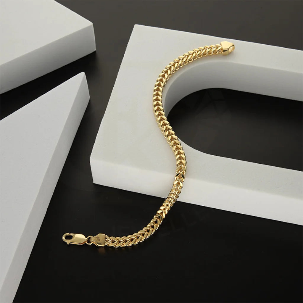 Gold Curb Bracelet 22Kt - Fkjbrl22K5196 Bracelets