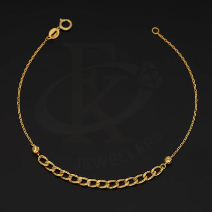 Gold Curb Bracelet 21Kt - Fkjbrl21Km5414 Bracelets