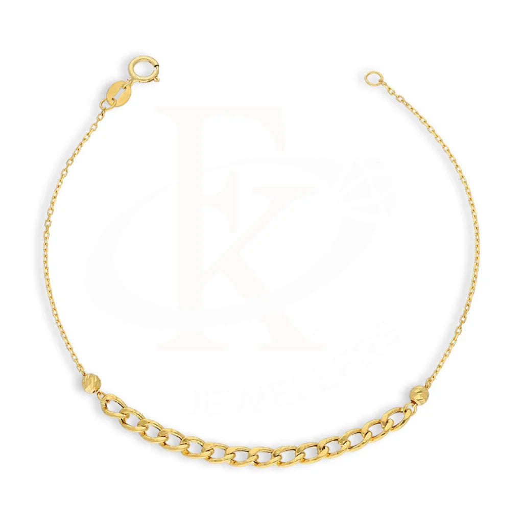 Gold Curb Bracelet 21Kt - Fkjbrl21Km5414 Bracelets