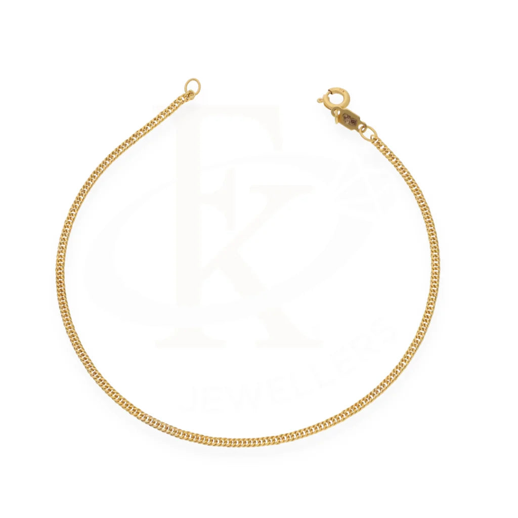 Gold Curb Bracelet 21Kt - Fkjbrl21Km8213 Bracelets