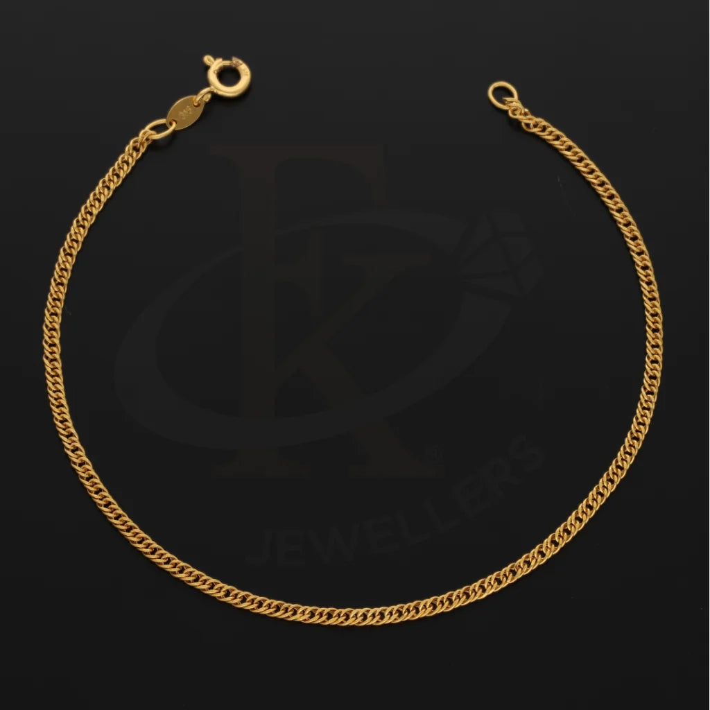 Gold Curb Bracelet 22Kt - Fkjbrl22K7518 Bracelets