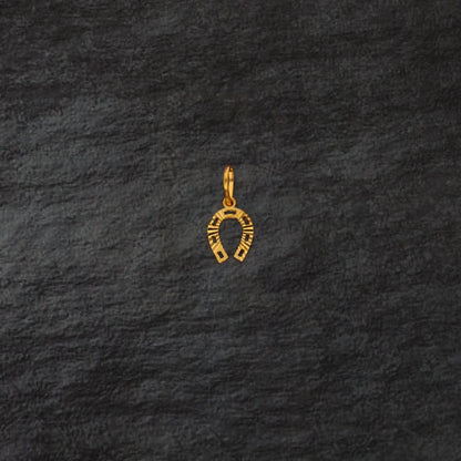 Gold Dainty Horseshoe Pendant 21Kt - Fkjpnd21Km8403 Pendants