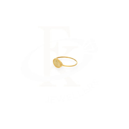 Gold Delightful Oval Ring 21Kt - Fkjrn21Km8117 Rings