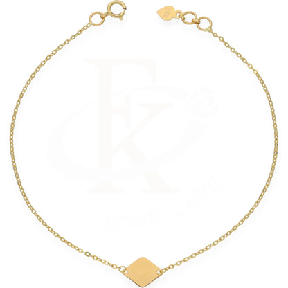 Gold Diamond Shaped Bracelet 18Kt - Fkjbrl18K7353 Bracelets