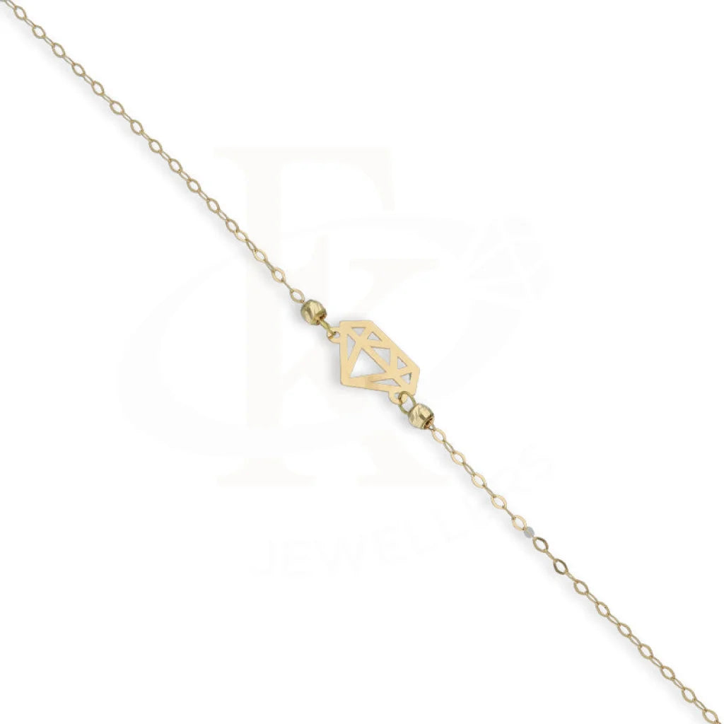 Gold Diamond Shaped Bracelet 18Kt - Fkjbrl18Km5436 Bracelets