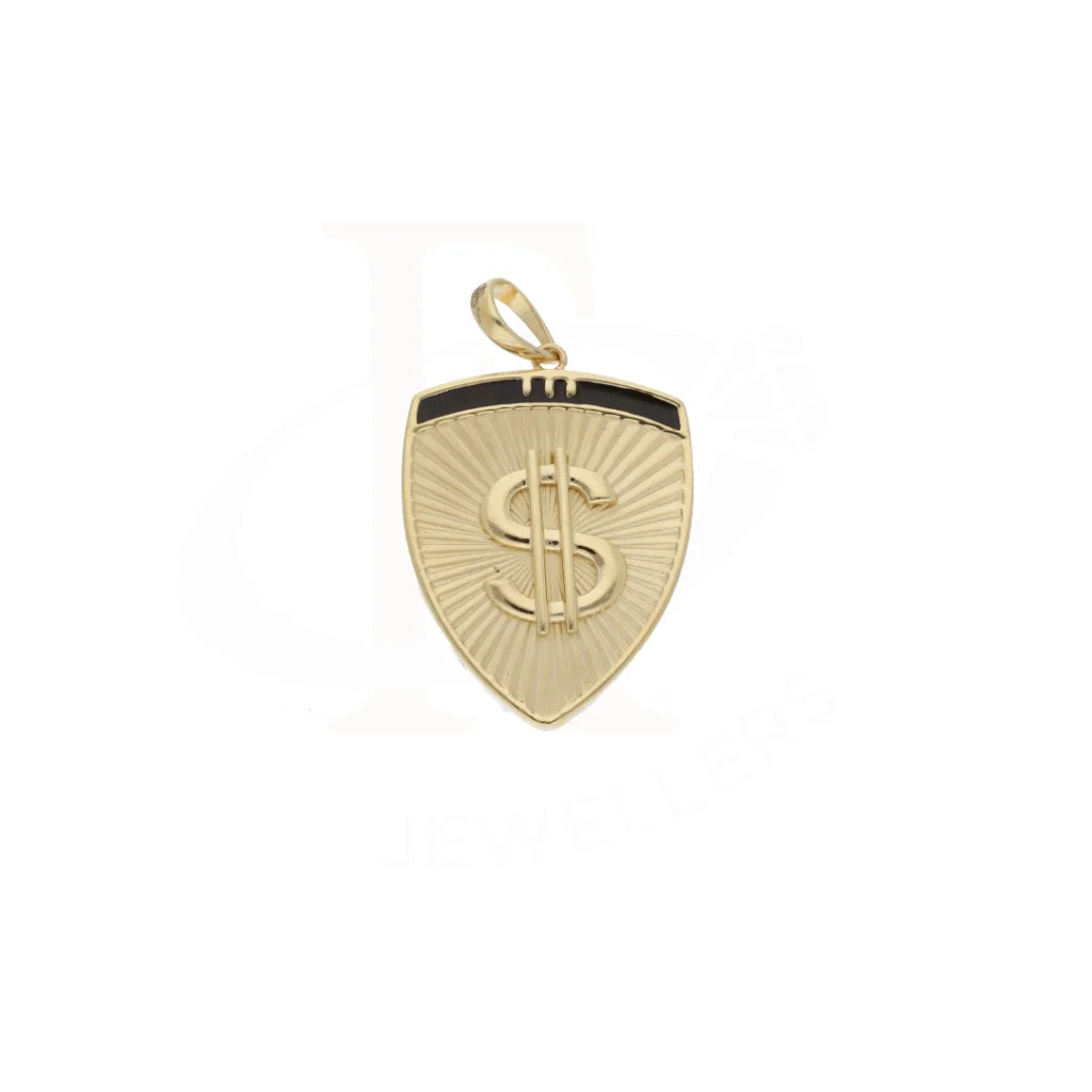 Gold Dollar Shaped In Shield Pendant 18Kt - Fkjpnd18K8323 Pendants