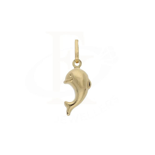 Gold Dolphin Shaped Pendant 18Kt - Fkjpnd18K2253 Pendants