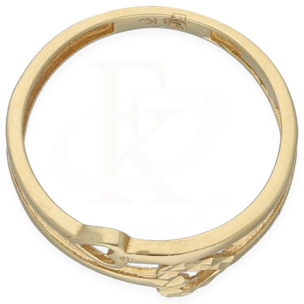 Gold Double Heart Ring 18Kt - Fkjrn18K7332 Rings