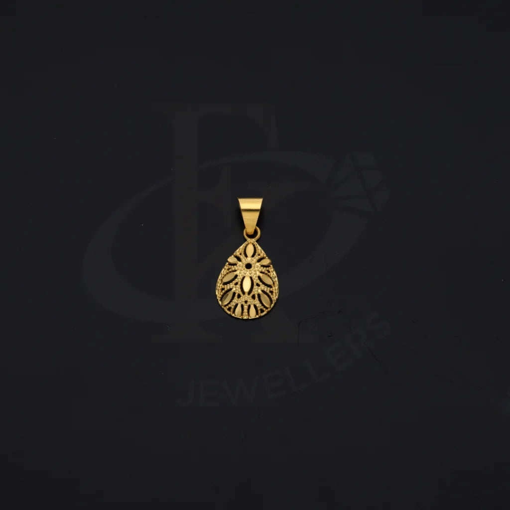 Gold Drop Pendant 21Kt - Fkjpnd21Km8216 Pendants