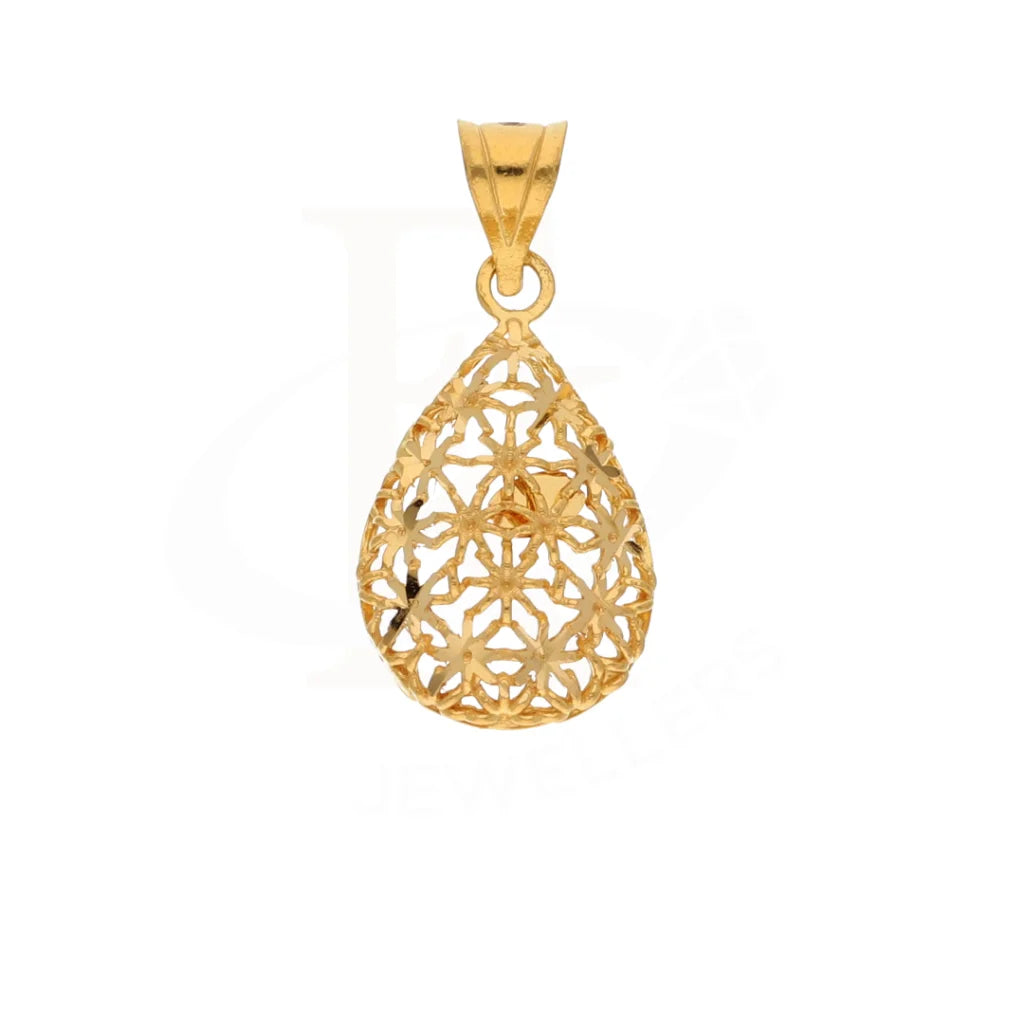 Gold Drop Pendant 21Kt - Fkjpnd21Km8397 Pendants