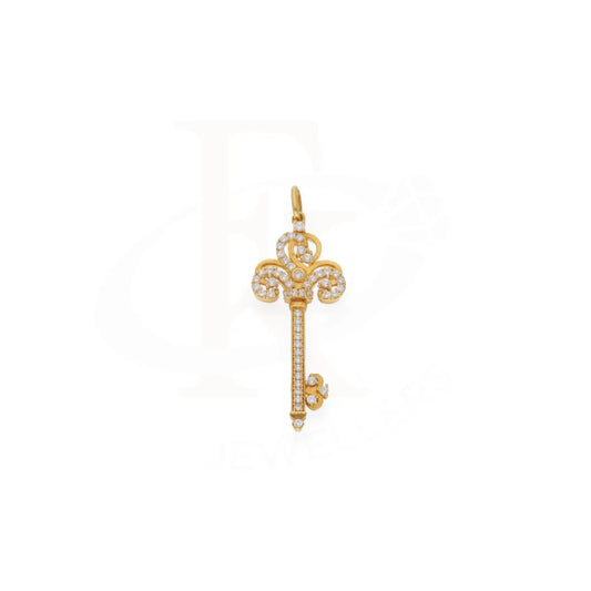 Dual Tone Gold Key Pendant 21Kt - Fkjpnd21K7548 Pendants