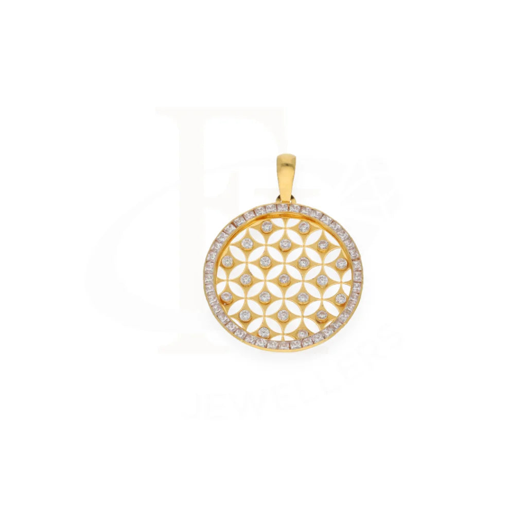 Dual Tone Gold Pendant 21Kt - Fkjpnd21K7703 Pendants