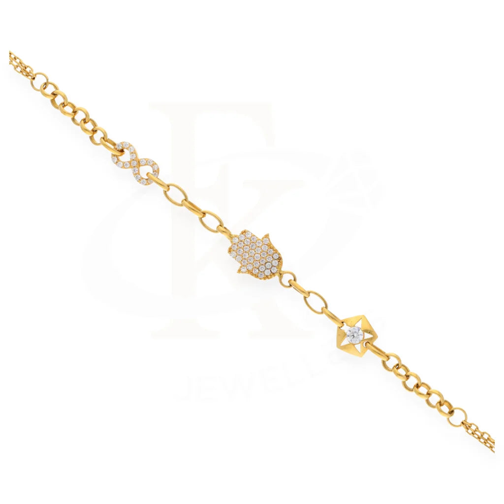 Elegant Gold Bracelet 21Kt - Fkjbrl21K7497 Bracelets