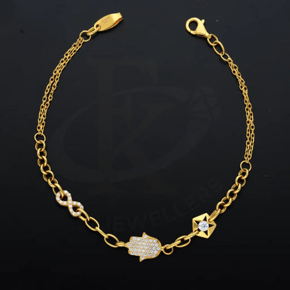 Elegant Gold Bracelet 21Kt - Fkjbrl21K7497 Bracelets