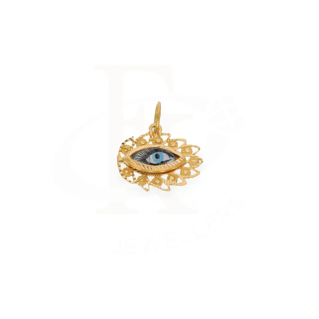 Gold Evil Eye Pendant 21Kt - Fkjpnd21K7569 Pendants